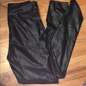 Leather leggings